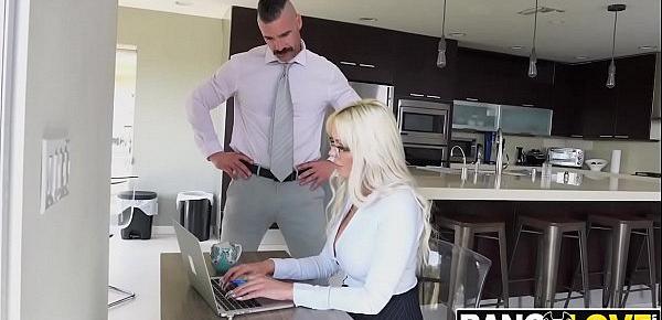  Busty Secretary Nina Elle Gets Creampied